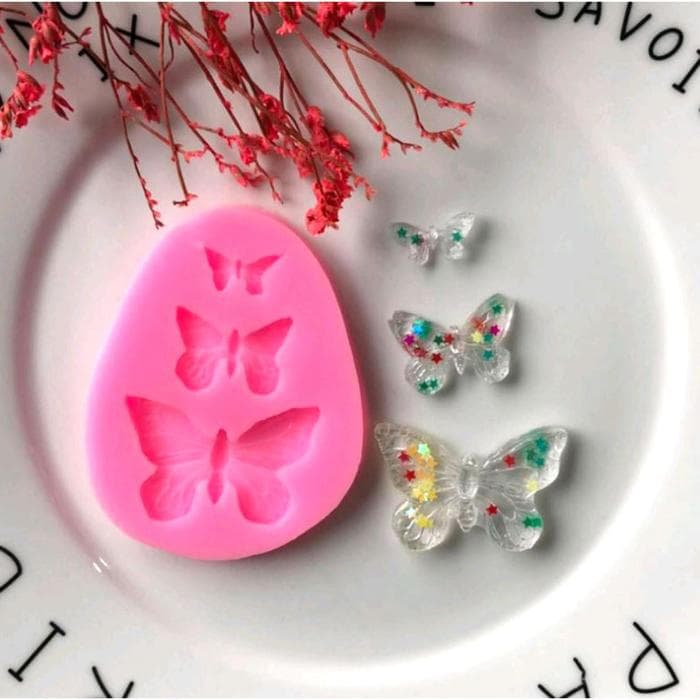Молд силиконовый «Бабочки» 0.8×7×5.5 см