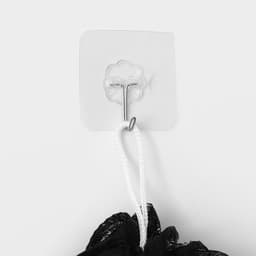 Крючок самоклеящийся Доляна, 5.6×5.6×2 см, прозрачный