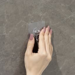 Крючок самоклеящийся Доляна, 5.6×5.6×2 см, прозрачный