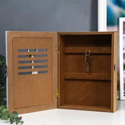 Ключница настенная «Ключик с тесьмой», 6 крючков декоративных, 26×19.5×5.3 см