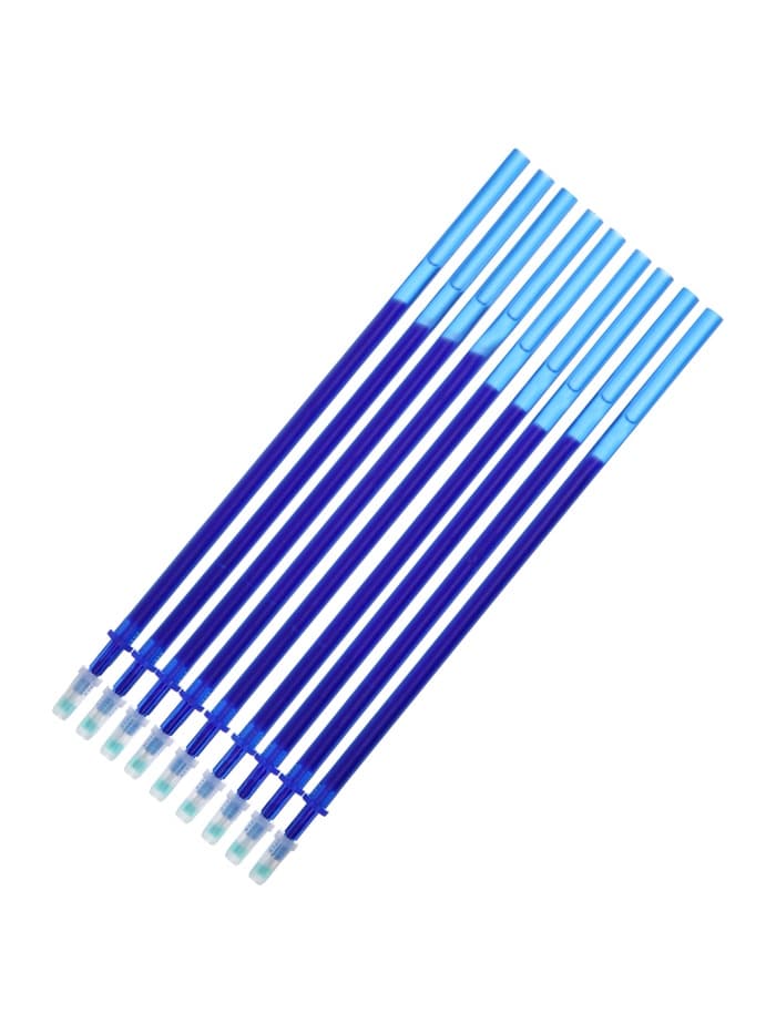 Набор ручки со стираемыми стержнями (9 штук) Calligrata, гелевая, узел 0.5 мм, синие чернила