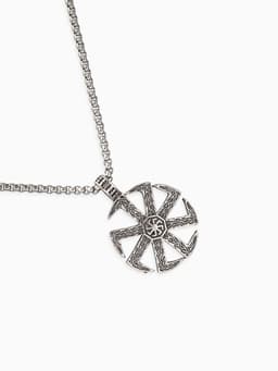 Кулон унисекс «Светоч», цвет чернёное серебро, 60 см