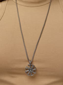 Кулон унисекс «Светоч», цвет чернёное серебро, 60 см