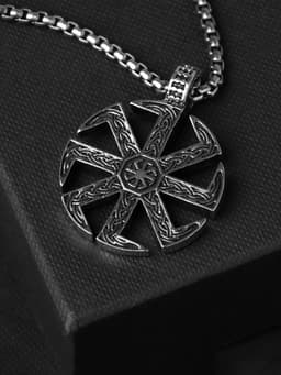 Кулон унисекс «Светоч», цвет чернёное серебро, 60 см