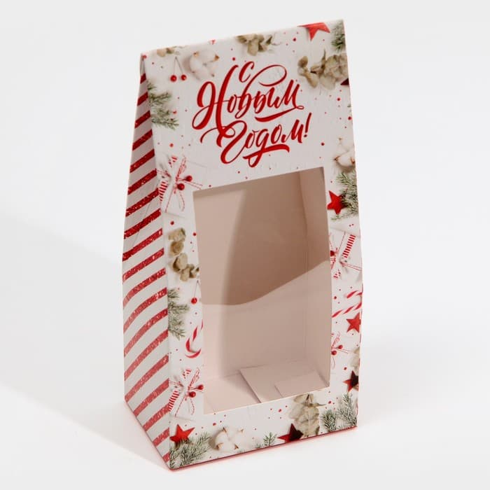 Коробка складная «С Новым годом!», 9×19×6 см