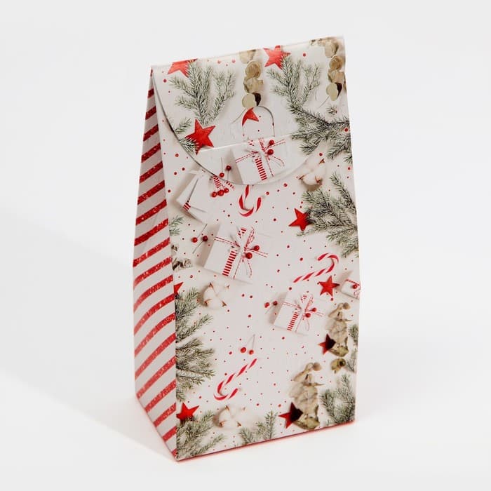 Коробка складная «С Новым годом!», 9×19×6 см