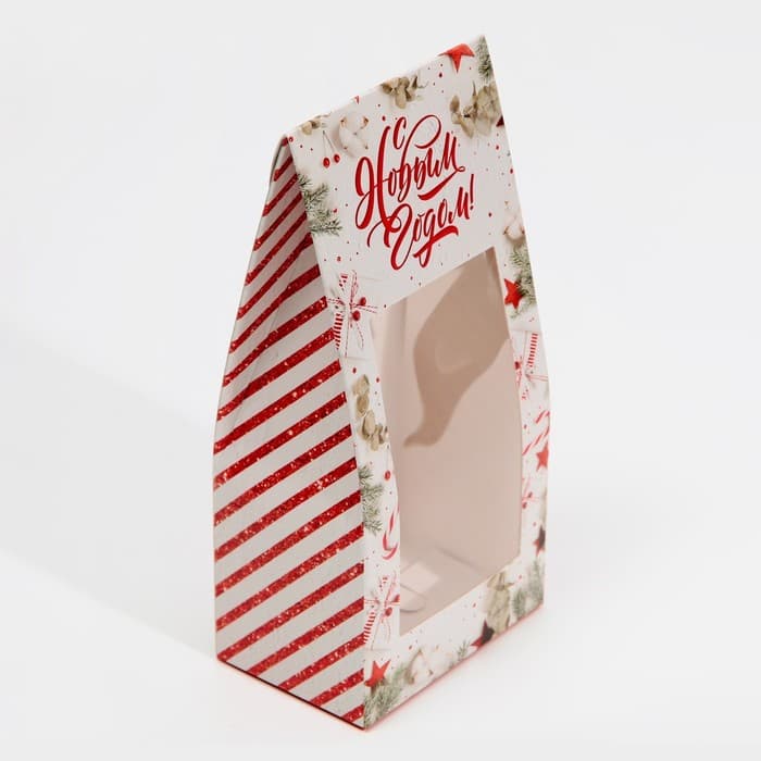 Коробка складная «С Новым годом!», 9×19×6 см