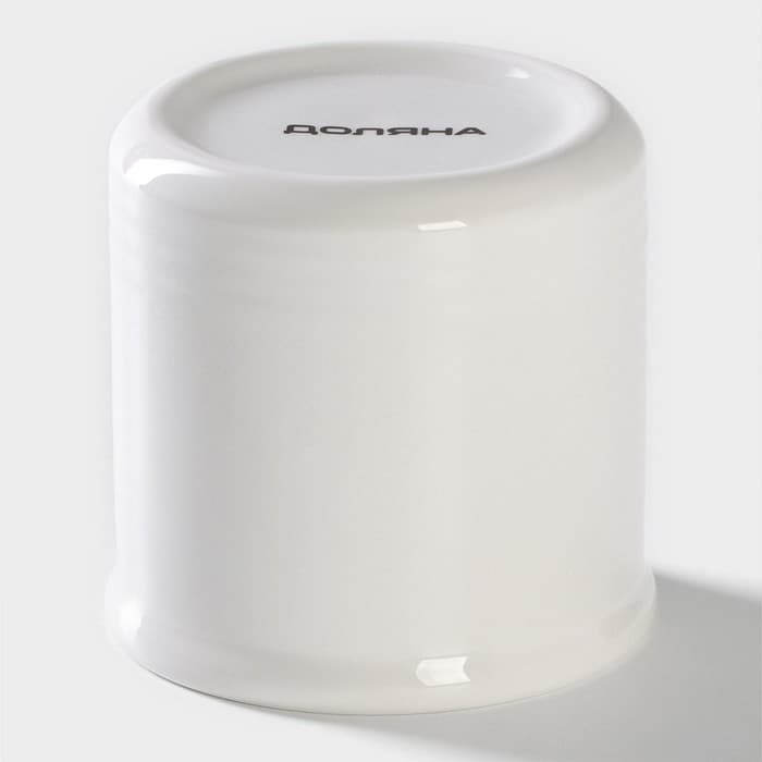 Сахарница-солонка Доляна «Зайка», 150 мл, d=7 см, доломит, белая, серая