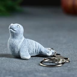 Брелок для ключей на кольце «Нерпа маленькая», 3.5 см