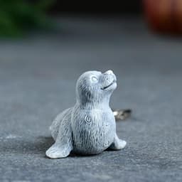 Брелок для ключей на кольце «Нерпа маленькая», 3.5 см