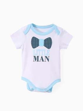 Боди для мальчика «Крошка Я» Little man, рост 68-74 см, белое