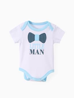 Боди для мальчика «Крошка Я» Little man, рост 68-74 см, белое