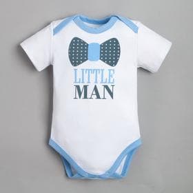 Боди для мальчика «Крошка Я» Little man, рост 74-80 см, белое