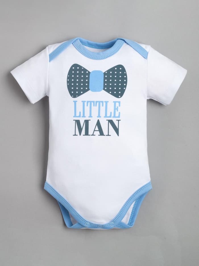 Боди для мальчика «Крошка Я» Little man, рост 74-80 см, белое