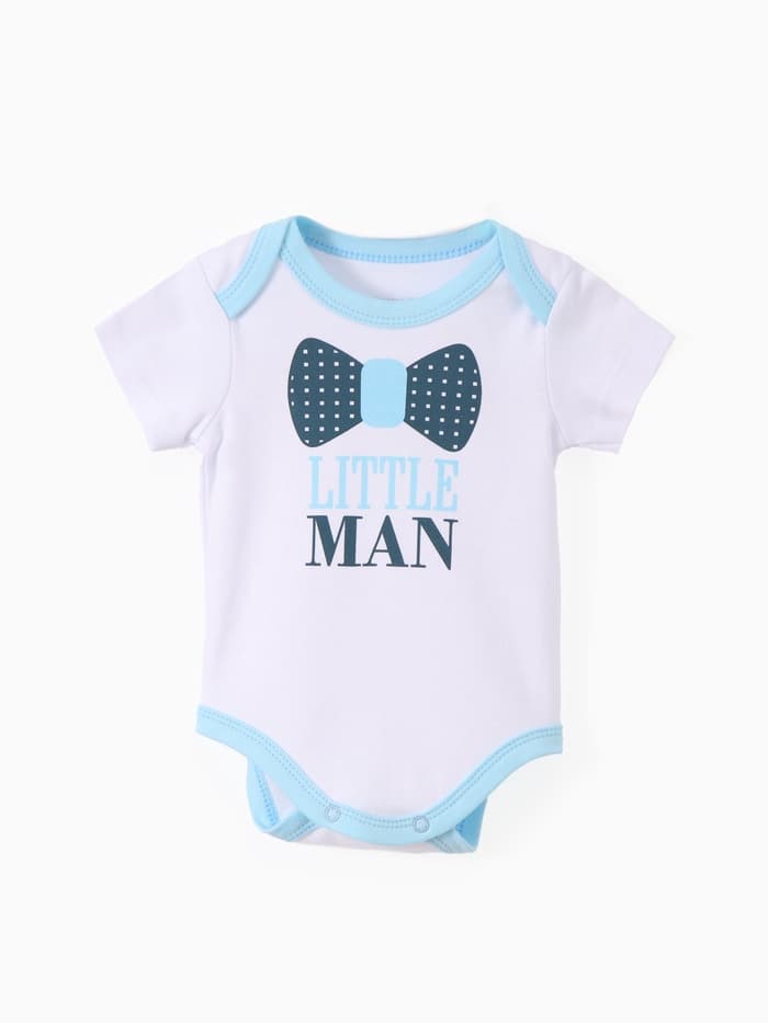 Боди для мальчика «Крошка Я» Little man, рост 80-86 см, белое