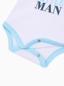 Боди для мальчика «Крошка Я» Little man, рост 80-86 см, белое