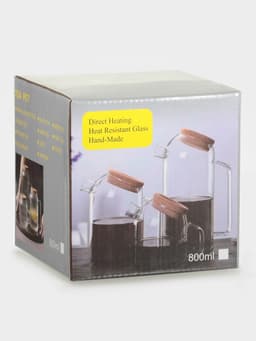 Заварочный чайник «Эко», 600 мл, 17×11×13.5 см, с пробковой крышкой, стекло, прозрачный