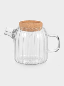 Заварочный чайник «Эко», 600 мл, 17×11×13.5 см, с пробковой крышкой, стекло, прозрачный