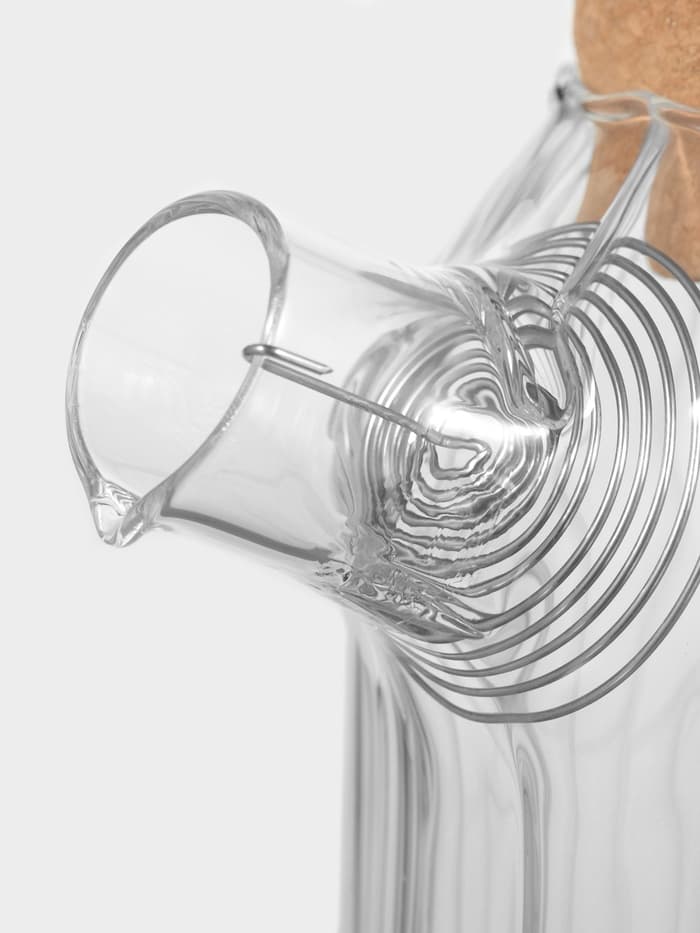 Заварочный чайник «Эко», 600 мл, 17×11×13.5 см, с пробковой крышкой, стекло, прозрачный