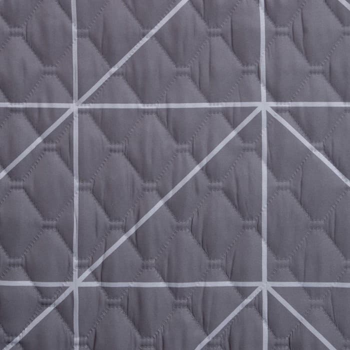 Покрывало «Этель» 2 сп Grey haze, 180×210±5 см, микрофибра