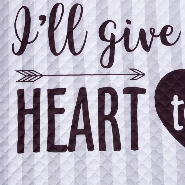 Покрывало «Этель» евро My heart, 230×210±5 см, микрофибра