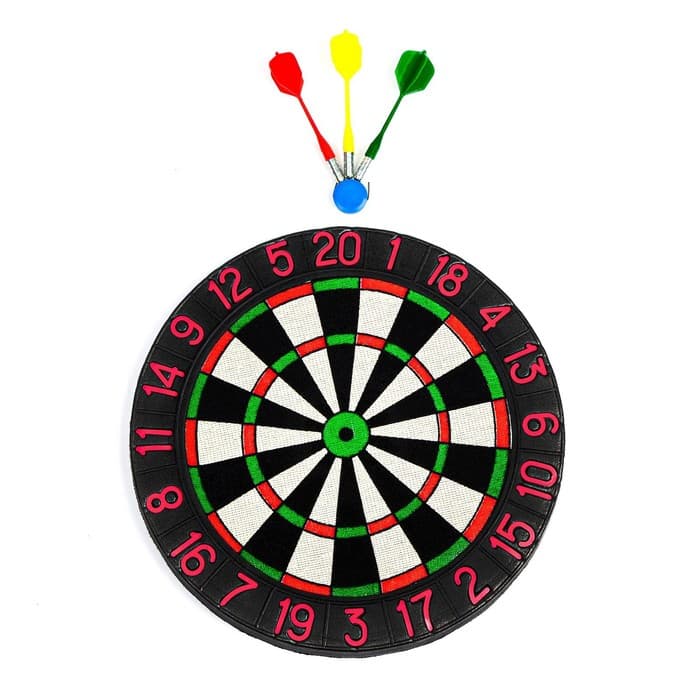 Дартс «В цель», d=35 см, толщина 2 см, 3 дротика, дротик 14.2×3.2 см