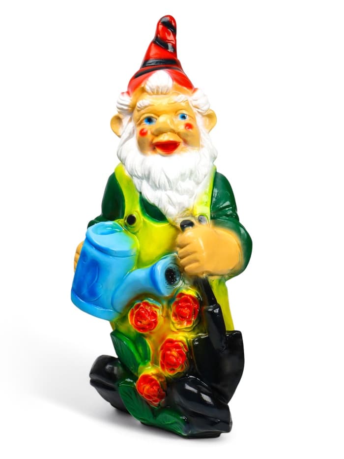 Садовая фигура из гипса «Гном с лейкой», 75×32×39 см