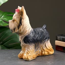 Копилка для денег «Йорк с бантом», гипс, 31×14×28 см