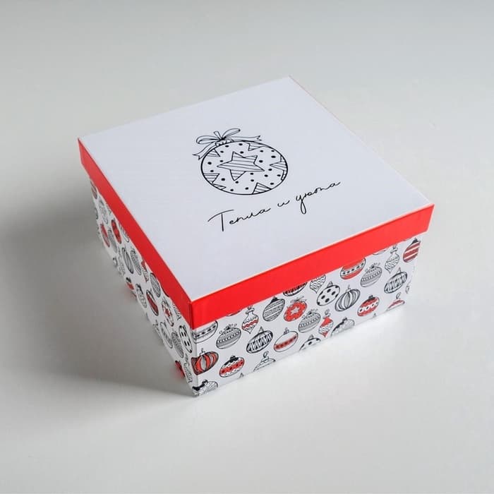 Набор подарочных коробок 3 в 1 «С Новым годом», 18×18×10‒22×22×12 см