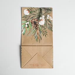 Пакет подарочный без ручек новогодний Present for you, 10×19×7 см