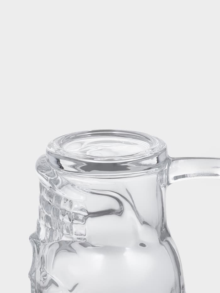 Пивная кружка «Череп. Хэллоуин», 350 мл, стекло, прозрачная