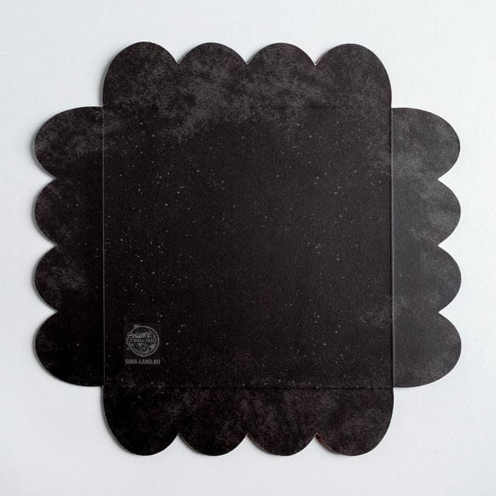 Коробка для кондитерских изделий с пластиковой крышкой «С Новым годом», 13×13×3 см