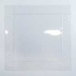 Коробка для кондитерских изделий с пластиковой крышкой «С Новым годом», 13×13×3 см