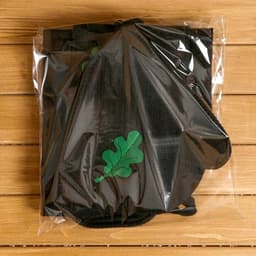 Набор для бани с аппликацией «Дубовый лист», 3 предмета: шапка, коврик, рукавица, войлок, тёмный