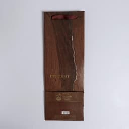 Пакет подарочный ламинированный под бутылку, упаковка, «Wood present», 13×36×10 см