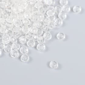 Бусины для творчества пластик «Кристалл с гранями прозрачный», набор 20 г, 0.4×0.6×0.6 см