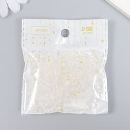 Бусины для творчества пластик «Кристалл с гранями прозрачный», набор 20 г, 0.4×0.6×0.6 см