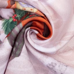 Комплект штор для кухни с подхватами «Этель» Winter holidays, 2 шт., бежевые, 145×180 см