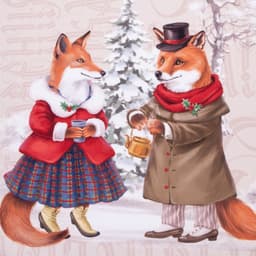 Комплект штор для кухни с подхватами «Этель» Winter holidays, 2 шт., бежевые, 145×180 см