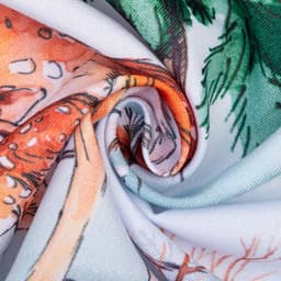 Комплект штор для кухни с подхватами «Новогодний лес» 145×180 см - 2 штуки, габардин