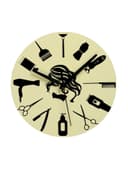 Часы настенные, интерьерные «Для парикмахерской», дискретный ход, d=23 см