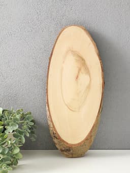 Спил осины, косой, слэб для декора, 35×16±2 см