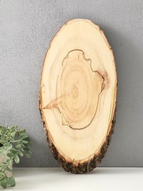 Спил осины, косой, слэб для декора, 40×18±2 см