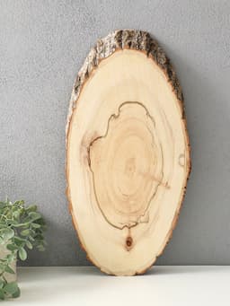 Спил осины, косой, слэб для декора, 40×18±2 см