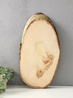 Спил осины, косой, слэб для декора, 45×20±2 см