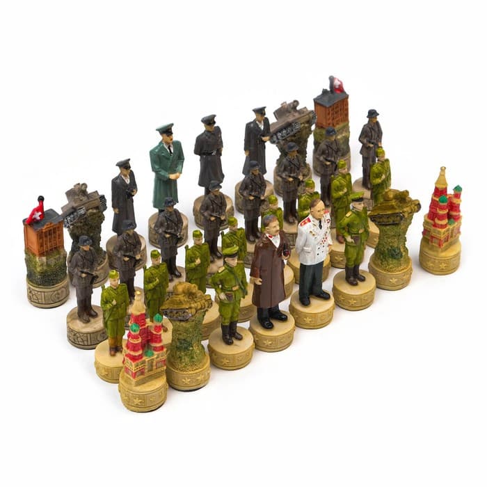 Сувенирные шахматные фигуры из дерева «Победные», подарочные