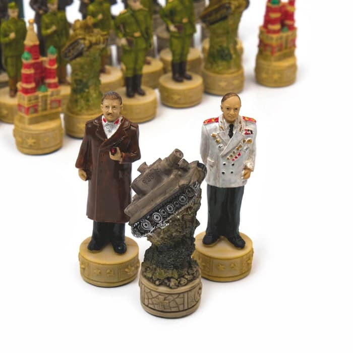 Сувенирные шахматные фигуры из дерева «Победные», подарочные