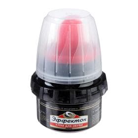 Крем в банке с губкой, 50 мл, черный «Эффектон»