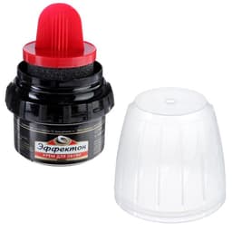 Крем в банке с губкой, 50 мл, черный «Эффектон»