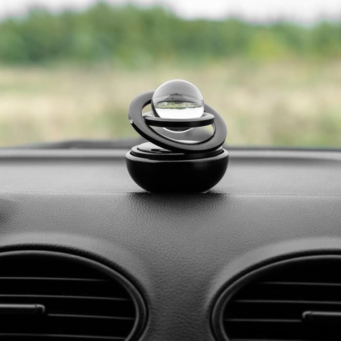 Ароматизатор на панель «Гравитационные кольца» черный